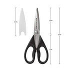 Classic Multifunction Can Opener/Bottle Opener, 8.34-Inch, Black & All Purpose Shears with Protective Sheath, One Size, Black - view 6