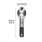 Good Grips 4 Piece Stainless Steel Measuring Spoons with Magnetic Snaps, (Pack of 2) - view 5