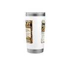 January Birthday King Born January Man Front Page Newspaper Stainless Steel Insulated Tumbler - view 4