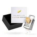 Mini Cheese Grater Gift Set, You Make Life a Little Grater Funny Chef Gift