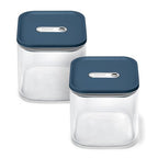 2.5 qt Glass Airtight Food Storage Containers with Lids