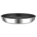 Tefal Ingenio Preference Frying Pan Skillet 22 cm, Stackable Cookware, Stainless Steel, Non-Stick Coating, Induction, Versatility, Space Saving, Temperature Indicator, Made in France L9730302