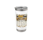 October Birthday King Born October Man Front Page Newspaper Stainless Steel Insulated Tumbler