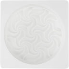 Pastry Tek 6.8 Inch Swirl Cake Pans, 10 Oven-Ready Silicone Bundt Cake Pans - Flexible, Freezable, White Silicone Small Cake Molds, Easy Release, For Baking Desserts - Restaurantware