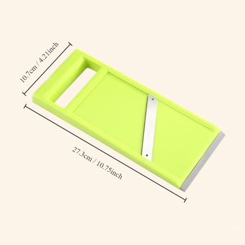 Plastic Vegetable Chip Maker with Stainless Steel Blades,Durable Yellow Vegetable Chopper,Easy to Clean,Multipurpose Potato Chip Slicer for Kitchen Cooking - view 6