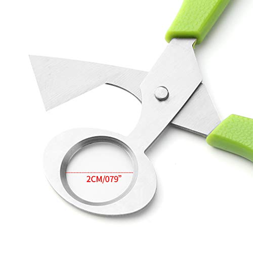 3Pcs Quail Egg Cutter Scissors Kitchen Egg Shears Tool (Green) - view 3
