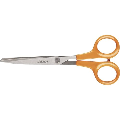 Paper Scissors, Total Length: 17 cm, Quality Steel/Synthetic Material, Classic, 1000816
