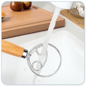 Versatile 13-Inch Danish Dough Whisk for Sourdough: Essential Sourdough Bread Baking Supplies, Bread Making Tools, and Baking Tools - Whisks for Cooking & Mixing Dough Effortlessly - view 7