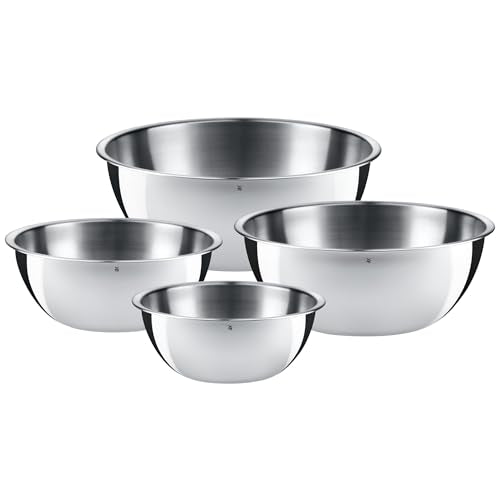 645709990 Gourmet Bowl Set for Kitchen 4-Piece, Cromargan Stainless Steel, Multifunctional, Mixing Bowl, Serving Bowl, Stackable