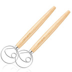 2 Pack Danish Dough Whisk Hook Sourdough Bread Baking Supplies Starter Kit