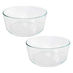 7203 (7-Cup) Clear Glass Bowls (2-Pack) - Made in USA