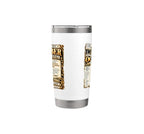 October Birthday King Born October Man Front Page Newspaper Stainless Steel Insulated Tumbler - view 4