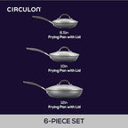 A1 Series Nonstick Induction Frying Pan Set, 6-Piece, Graphite - view 3