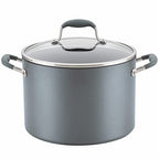 Advanced Home Hard-Anodized Nonstick Stockpot with Lid, 10 Qt