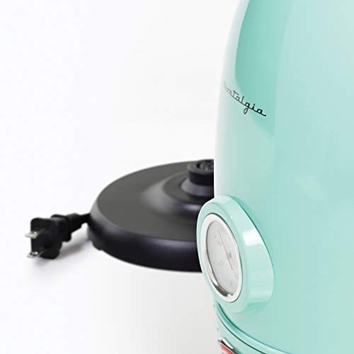 RWK150AQ Retro Stainless Steel Electric Water Kettle, Holds 1.7 Liters, Boil-Dry Protection, 360-Degree Rotating Base, Water Level Indicator Window, Perfect For Tea, Hot Chocolate, Coffee - view 4