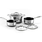 6pc Hybrid Nonstick Pot Set with Lids, 2, 3 & 8 Qt Pots
