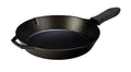 Seasoned Cast Iron Skillet with Hot - 12 inch Frying Pan with Silicone Hot Handle Holder (Black)