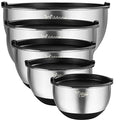 Mixing Bowls with Lids Set, Stainless Steel Mixing Bowls Set of 5