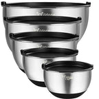 Mixing Bowls with Lids Set, Stainless Steel Mixing Bowls Set of 5