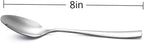 12-Piece Large Stainless Steel Dinner Spoons,8 Inches