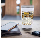 October Birthday King Born October Man Front Page Newspaper Stainless Steel Insulated Tumbler - view 7