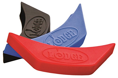Seasoned Cast Iron 5 Piece Bundle. 10.5" Griddle, 8" Skillet, 10.25" Skillet, 10.25" Dutch Oven, and 10.25" Lid & ASAHH41 Silicone Assist Handle Holder, Red - view 4