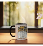 January Birthday King Born January Man Front Page Newspaper Ceramic Mug, Black/White, 11oz - view 3