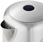Electric Stainless Steel Kettle for Tea and Coffee, BPA-Free, Fast Boiling, Auto Shut-Off, 1 Liter, 1500W, Black and Silver - view 5