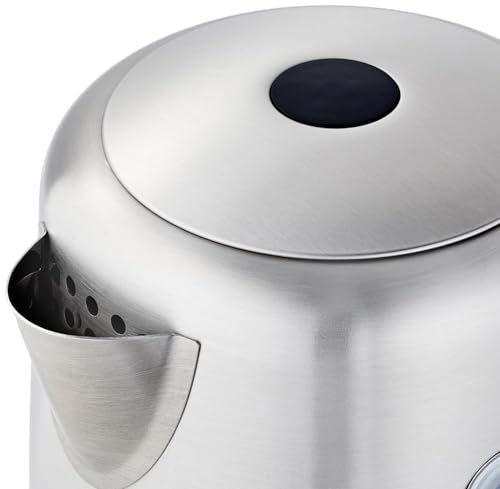 Electric Stainless Steel Kettle for Tea and Coffee, BPA-Free, Fast Boiling, Auto Shut-Off, 1 Liter, 1500W, Black and Silver - view 5