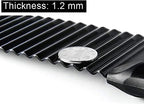 Crinkle Potato Cutter 2.9" x 11.8" Stainless Steel Waves French Fries Slicer Handheld Chipper Chopper, Vegetable Salad Chopping Knife Home Kitchen Wavy Blade Cutting Tool, Black (1 Pack) - view 3