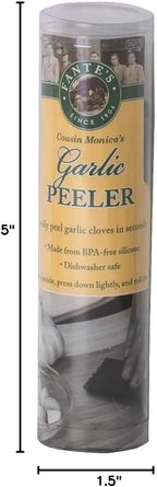 Fantes 43836 Silicone Garlic Peeler Tube, Green, The Italian Market Original Since 1906 5 x 1.5-inches
