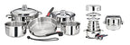 A10-360L-IND 10 Piece Stainless Steel Nesting Cookware Set - view 3