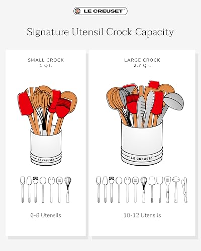 Stoneware Signature Utensil Crock, 2.7 qt., Shallot - view 6