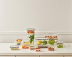 Airtight Food Storage Container With Lid (21.6oz) Leak-Proof Lunch Box | BPA-Free | Meal Prep | Microwave, Freezer and Dishwasher Safe | Kitchen Fridge Organizer Boxes | Fresher Food