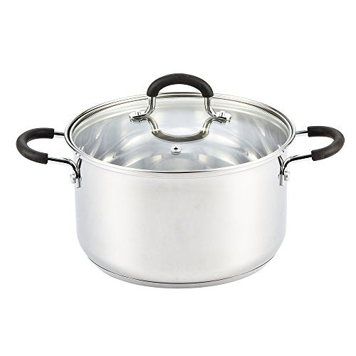 5 Quart Stainless Steel Small Stock Pot with Lid