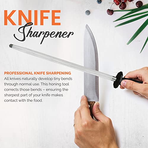 Knife Sharpener Rod 12 Inch Honing Rod for Sharpening - view 5