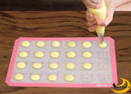 2 Pack of Silicone Baking Mats Silicone Pastry Mat,Non-stick Baking Mat Pink 16.5x11.8x0.09 inch Silicone Mat Silicon Baking Mat Set Baking Mats Silicon Mats for Baking mats non stick silicone - view 2