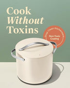 12 qt Ceramic-Coated Stock Pot with Lid - view 2