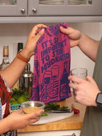 Funny Cotton Dish Towel –Absorbent Kitchen Towel Gift -Stay Hydrated - view 5