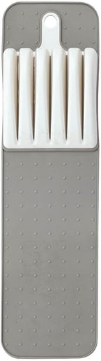 Fox Valley Traders In Drawer Knife Storage Mat, Crafted with BPA-Free Plastic and Silicone, Kitchen Gadgets - Measures 14 1/2" Long x 4" High, by Chef's Pride