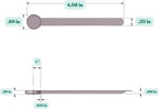 1/4 Teaspoon (1.25 mL) Long Handle Scoop for Measuring Coffee, Pet Food, Grains, Protein, Spices and Other Dry Goods (Pack of 25)