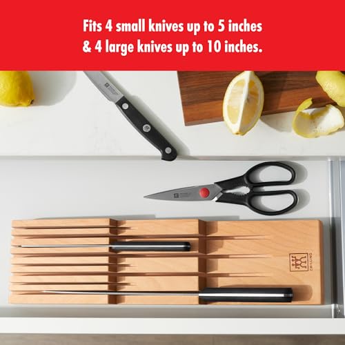 8-Slot In Drawer Knife Block, Beechwood - view 6