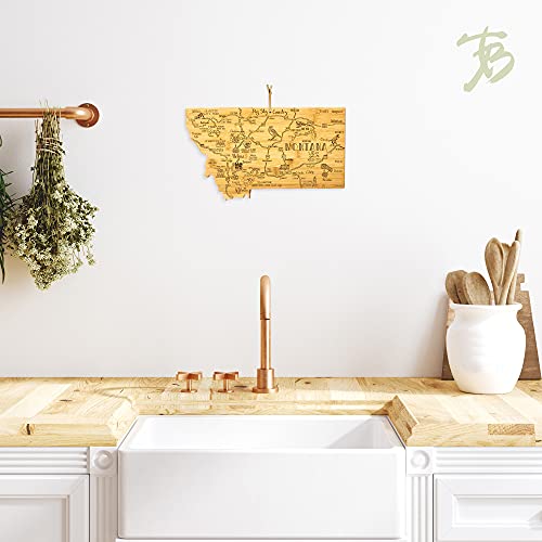 Destination Montana State Shaped Cutting Board - view 4