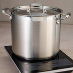Gourmet Stainless Steel 16-Quart Stock Pot with Lid - view 7