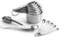 Stainless Steel Measuring Cups and Spoons Set of 20 w/Leveler