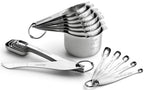 Stainless Steel Measuring Cups and Spoons Set of 20 w/Leveler