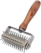 Handle Roller Docker Stainless Steel Pizza Dough Docker For Homemade Pizza Cake Pie Bread Pastry Baking Tool