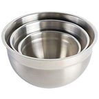 3-Piece Stainless Steel Mixing Bowl Set – Nesting Metal Bowls for Baking, Cooking, and Meal Prep – Durable & Dishwasher Safe - view 6