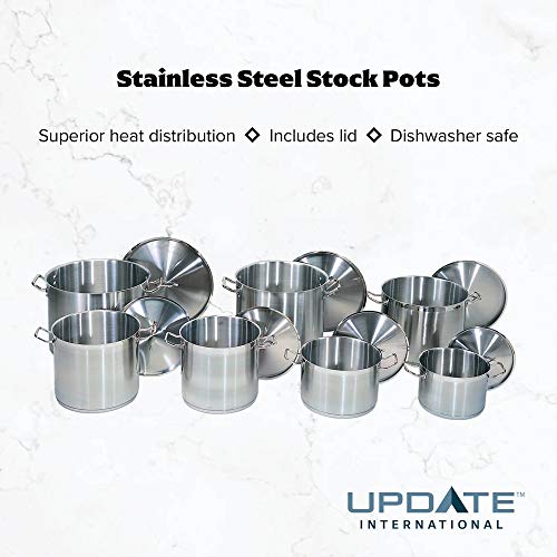 16 Qt Stainless Steel Stock Pot w/Cover, silver, SPS-16 - view 7