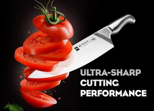 Knife Set, 15 Piece Kitchen Knife Set with Block and Sharpener - view 2